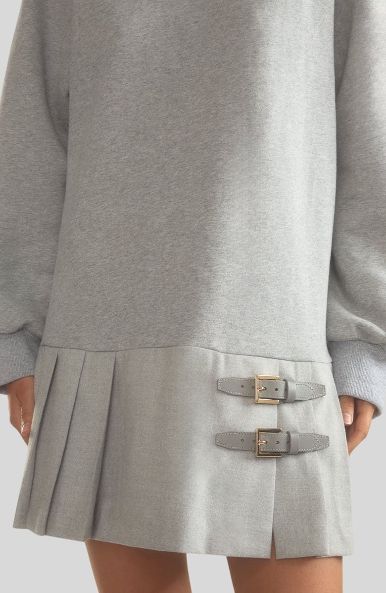 Preston Pleated Sweatshirt Dress
