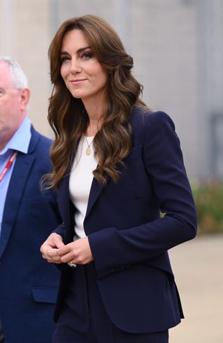 Kate Middleton navy suit