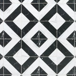 Cesari Black and White Decor Tile