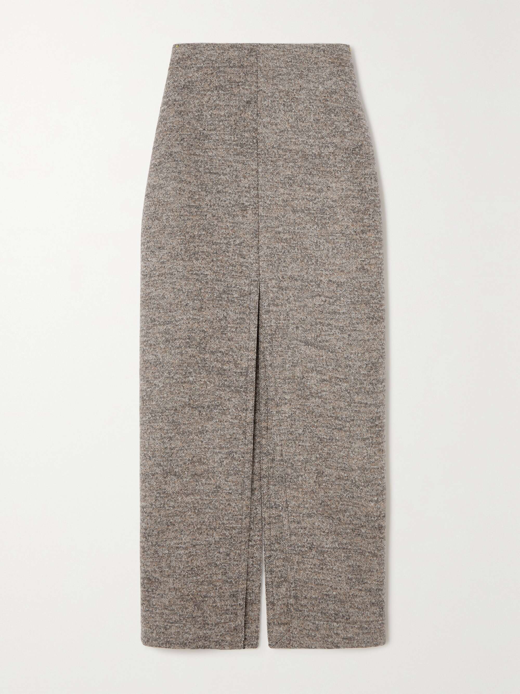 Wool-Twill Midi Skirt