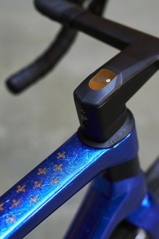 Tadej Pogačar's Colnago C68 top tube