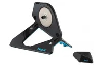 Tacx Neo 2 Smart turbo trainer is shown in the image along with the front wheel riser stand.