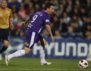 Robbie Fowler in action for Perth Glory against Newcastle Jets in September 2010.