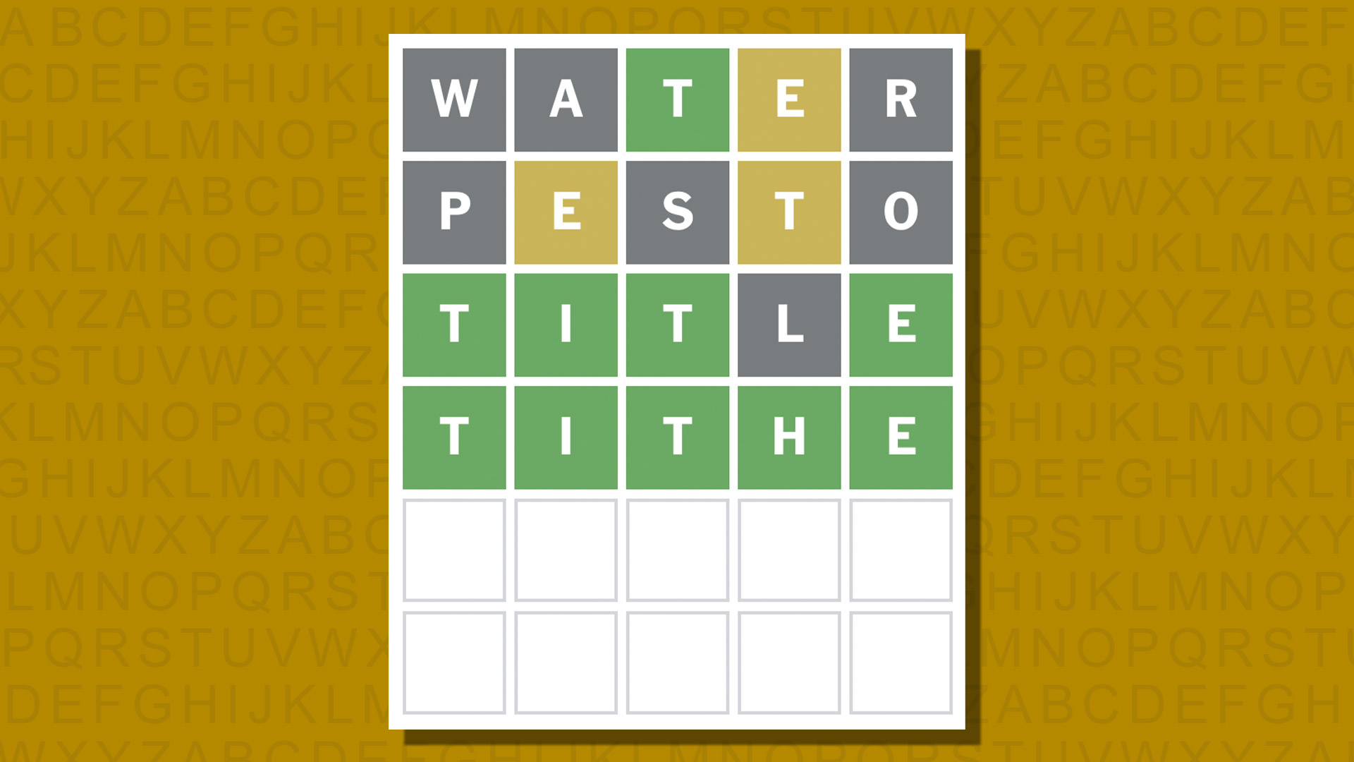 Ответ в формате Word для игры 1033 на желтом фоне
