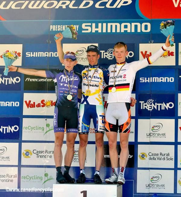 Podium: Marek Konwa, Gerhard Kerschbaumer and Markus Schulte-Luenzum.