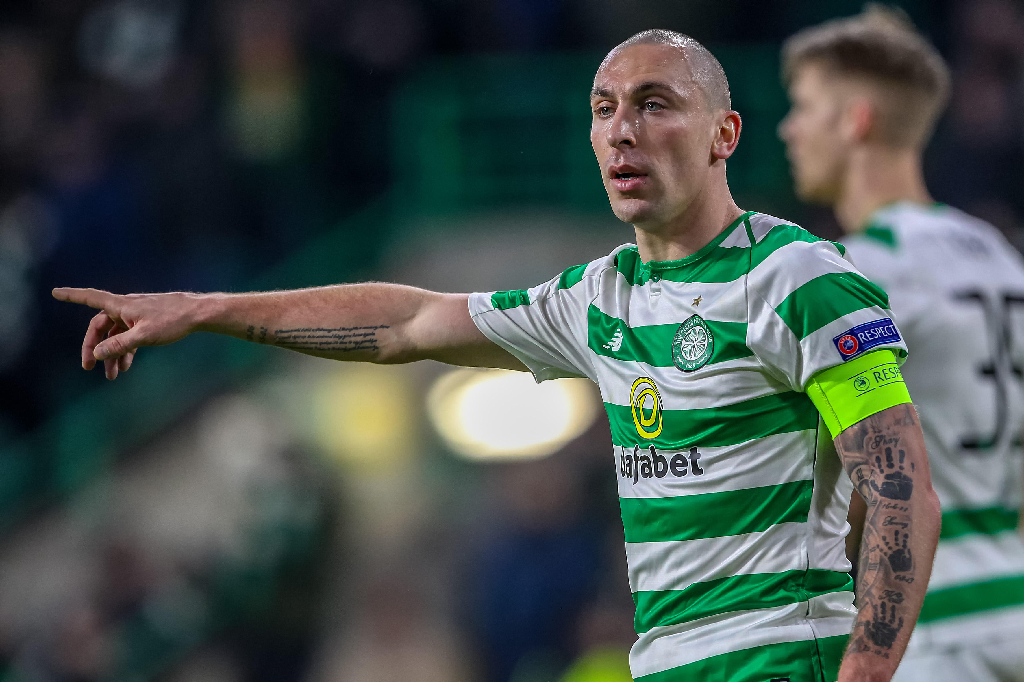 Scott Brown playing for Celtic in 2018