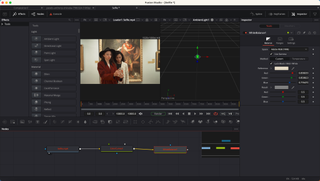 A screenshot of BlackMagic Fusion Studio 18 software on a laptop screen