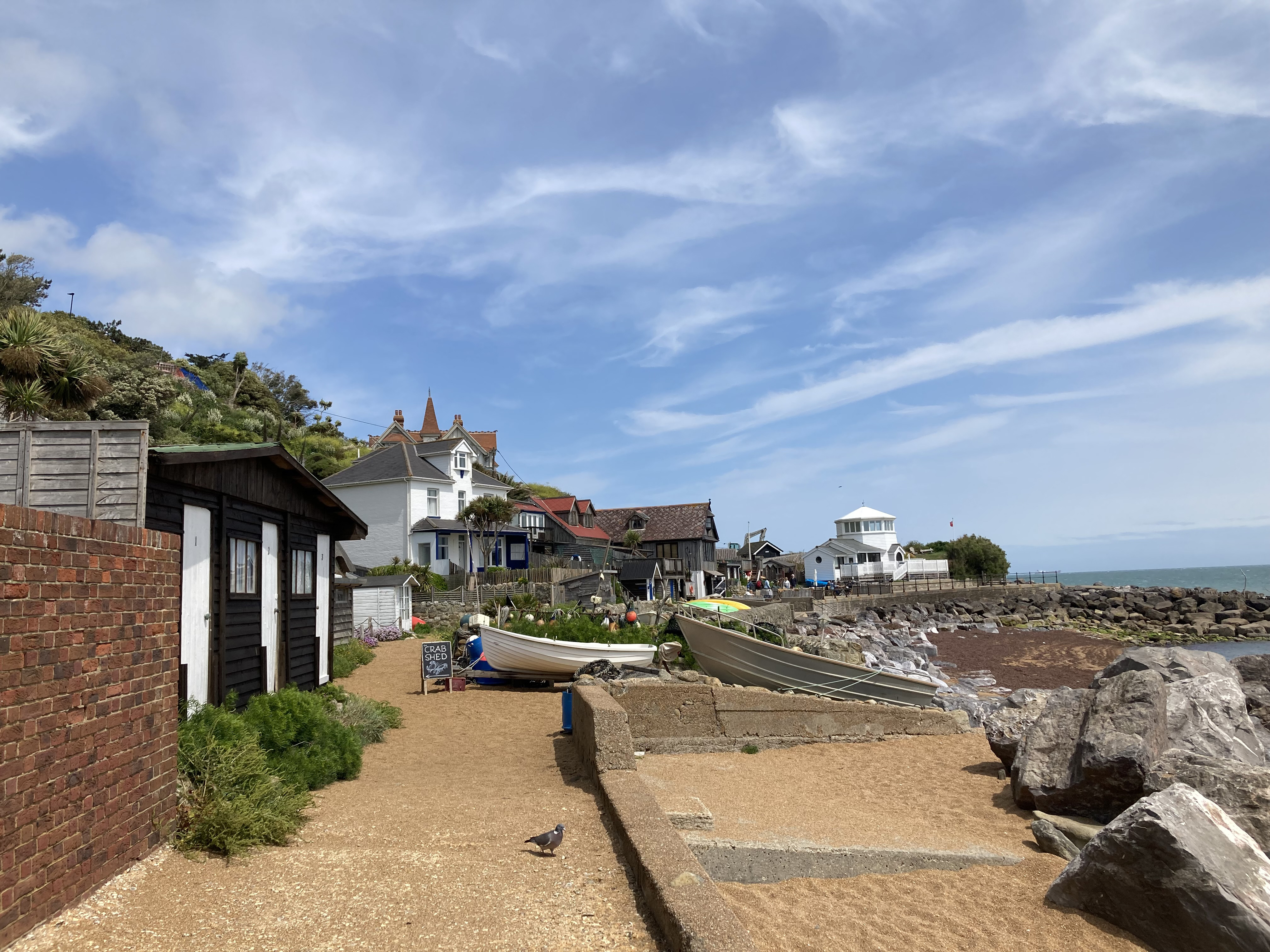 Steephill Cove in the sunshine.