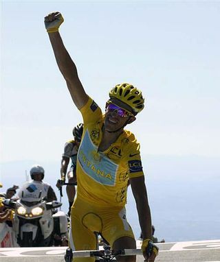 Mission accomplished: Alberto Contador keeps yellow and helps teammate Lance Armstrong.