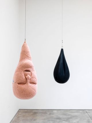 The sculptures share physical characteristics despite their formal differences