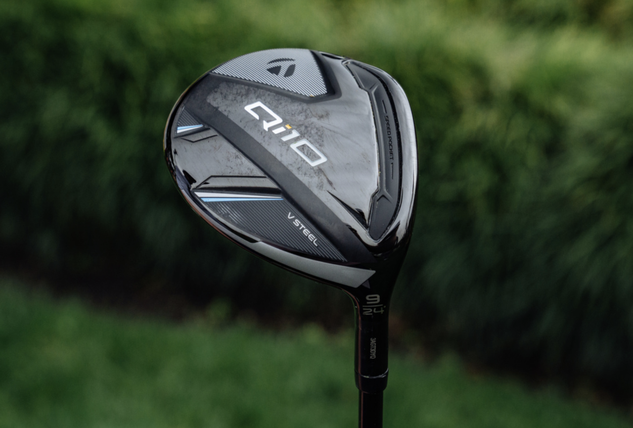 A 24 degree TaylorMade Qi10 fairway woods