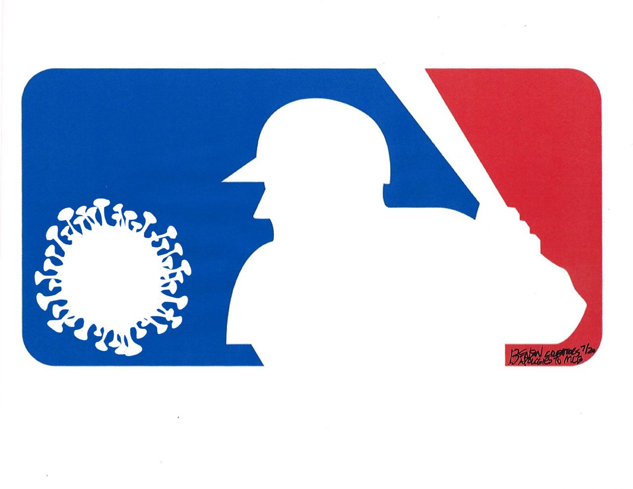 Editorial Cartoon U.S. MLB coronavirus