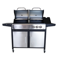 Belfry Kitchen 2+1 Burner Gas Grill &amp; Charcoal Grill BBQ | Was £639.99