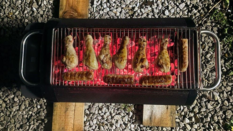 BioLite FirePit+ being tested in writer's home