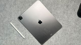 iPad Pro laying on a table