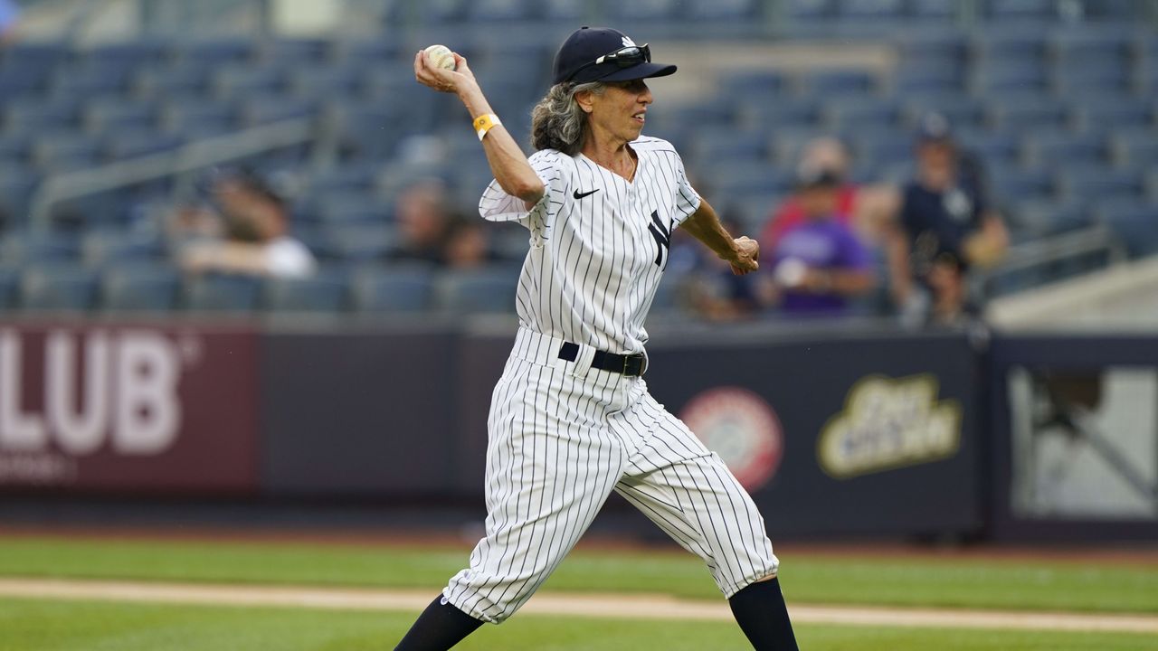 Gwen Goldman at Yankee Stadium.