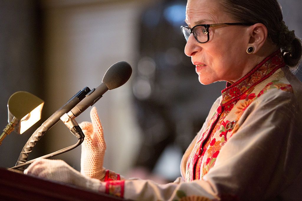 Justice Ruth Bader Ginsburg.