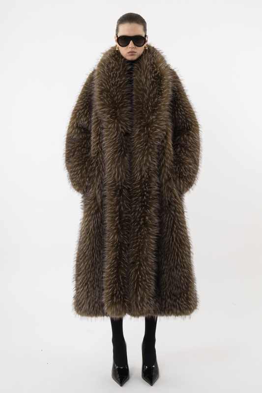 Long Faux Fur Coat