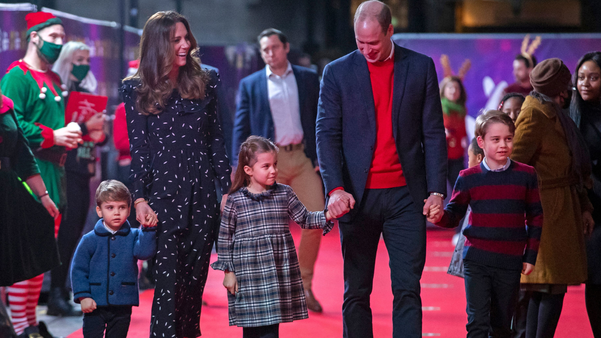 Prince Louis wears Prince George's Sweater