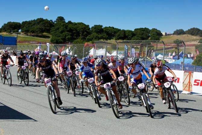 Jam packed coming into the first turn, the 2013 Short Track Women's Pro field would get sorted.