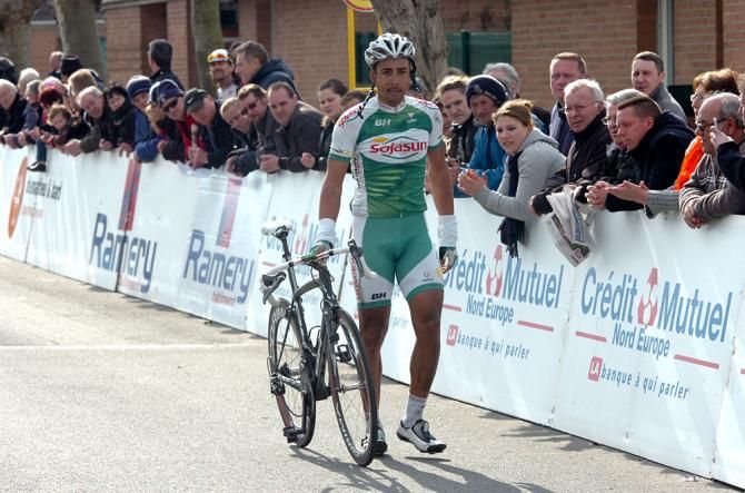 Rony Martias (Sojasun) walks to the line