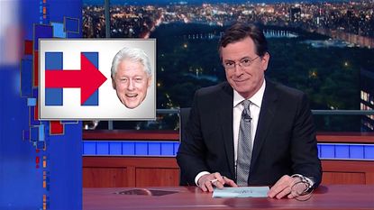 Stephen Colbert mocks Hillary for saying she would put Bill in charge of economic revitalization
