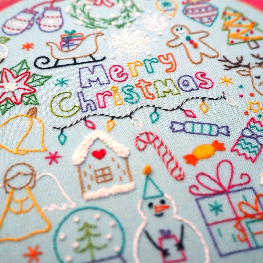 The 24 Days Of Advent Christmas Advent Embroidery Kit from Oh Sew Bootiful