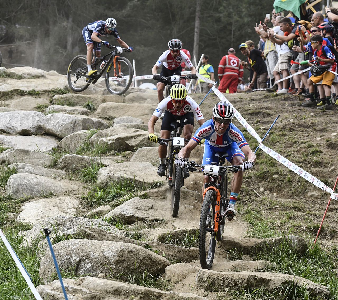Ondrej Cink (Czech Republic) leading in early laps