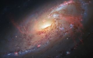 Spiral Galaxy M 106 Space Wallpaper