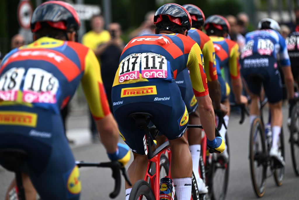 PADOVA ITALY MAY 23 Jasper Stuyven of Belgium and Team Lidl Trek competes during the 107th Giro dItalia 2024 Stage 18 a 178km stage from Fiera di primiero to Padova UCIWT on May 23 2024 in Padova Italy Photo by Tim de WaeleGetty Images