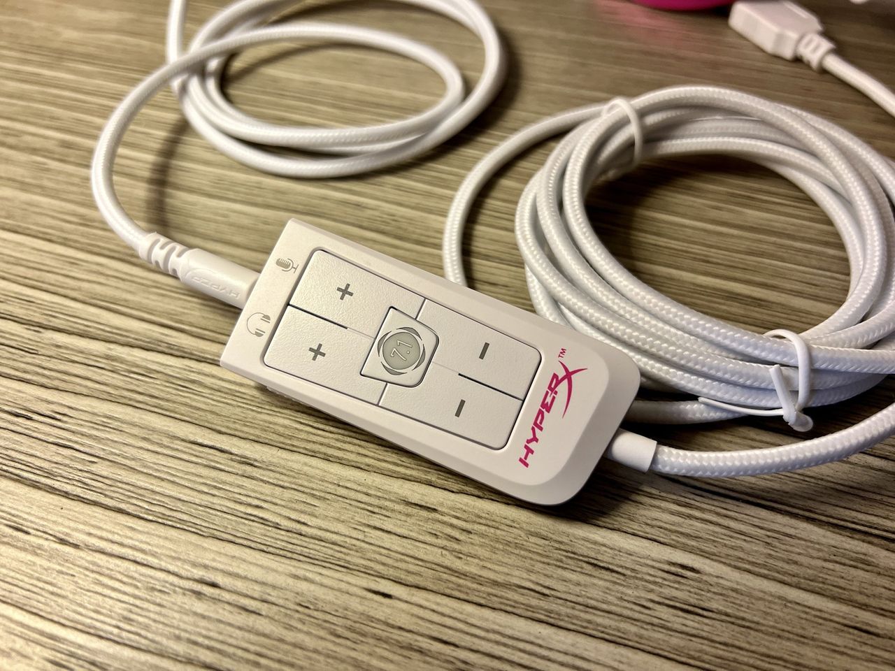 Hyperx Cloud Ii Wired Headset Pink White Audio Control Box