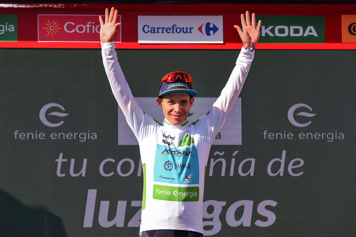 Miguel Angel Lopez (Astana) remains in the white jersey despite losing his Vuelta lead