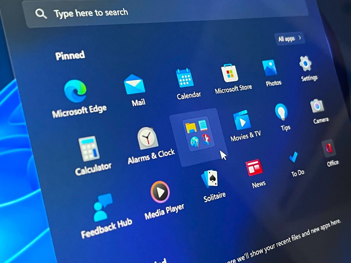 Windows 11 App Folder Start