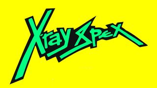 X-Ray Spex logo - green on yellow