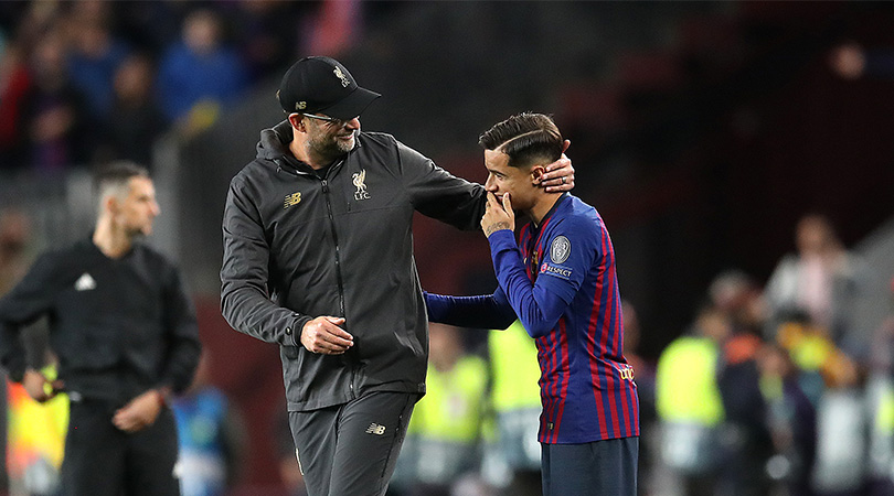 Jurgen Klopp and Philippe Coutinho