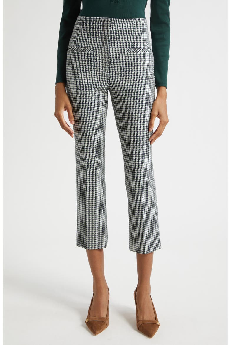 Kean Houndstooth Check Crop Pants
