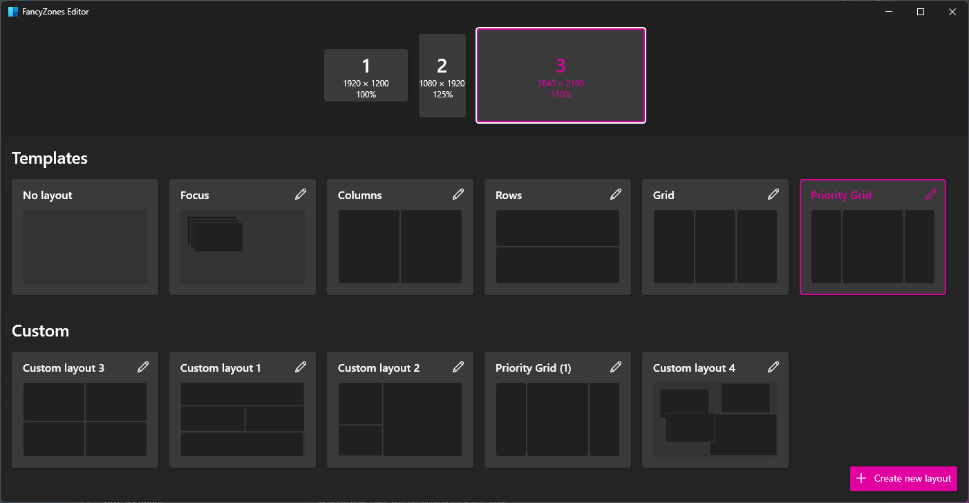 FancyZones in PowerToys