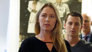 Denise Huskins and Aaron Quinn arrive for a news conference with attorney Doug Rappaport in San Francisco in 2016