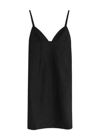 La Robe Camison Wool-Blend Slip Dress