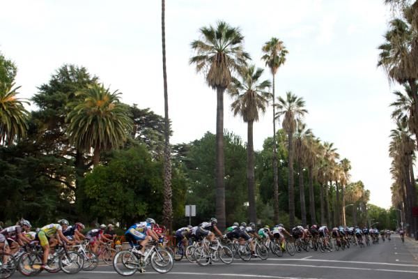 On to the back straight at the Sacramento GP.