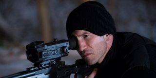 The Punisher using a sniper rifle