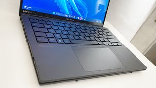 Asus Zenbook Duo (2025) laptop's detachable keyboard and trackpad