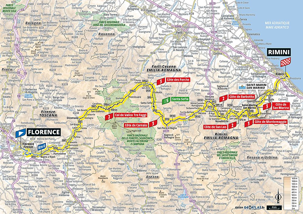 2024 Tour de France maps and profiles