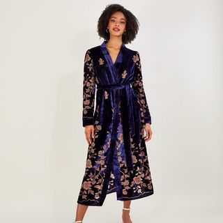 Monsoon Daphne Devore Velvet Kimono