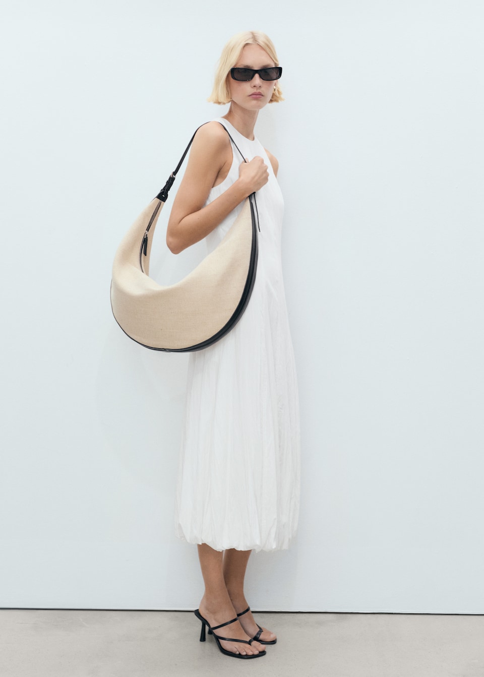 MANGO, Long Balloon Dress 