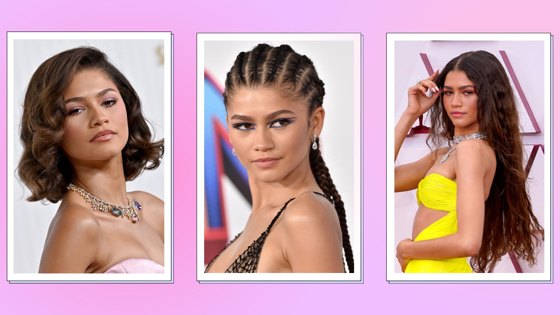Zendaya's curly hair with bangs and all the best celeb beauty looks of the  week
