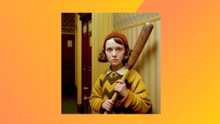 An image generated by an AI image generator showing how a scene from The Shining might look directed by Wes Anderson 