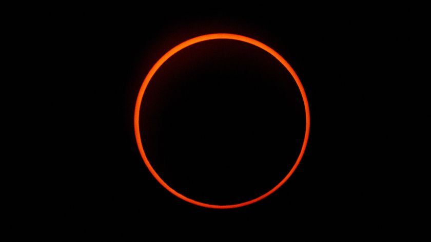 The &quot;Ring of Fire&quot; effect caused during the annular solar eclipse is seen from Penonome, Panama, on October 14, 2023.