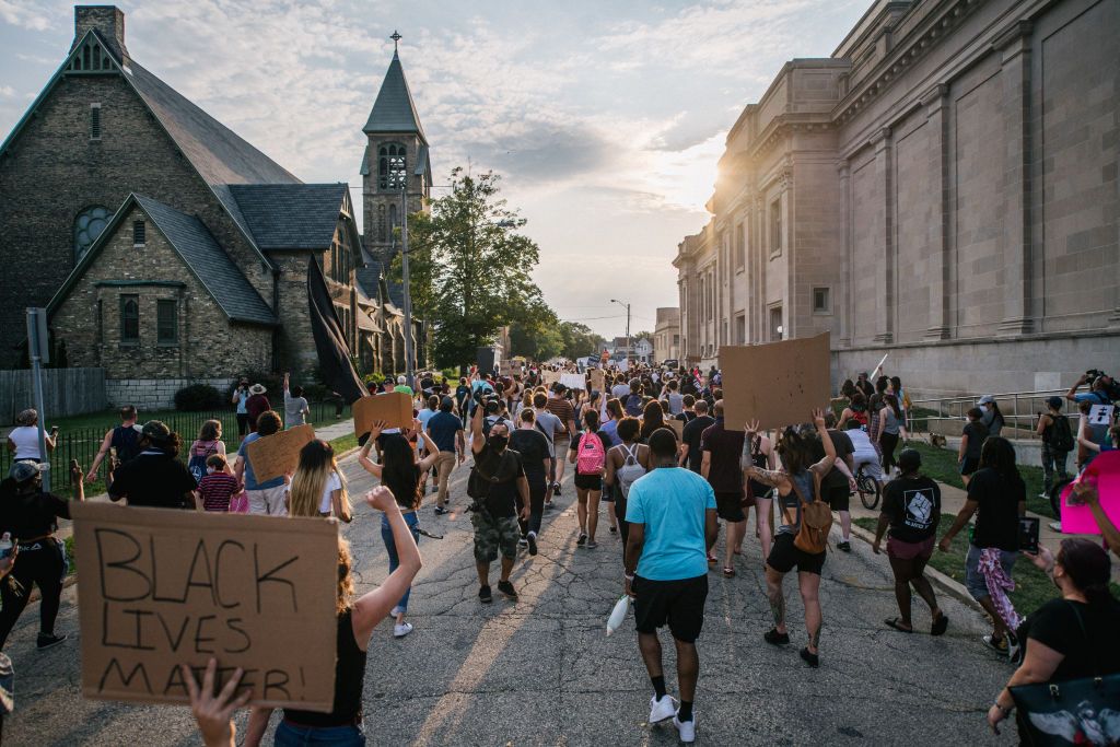 Kenosha, Wisconsin, protest.