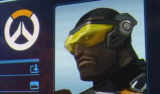 A picture of an unknown Overwatch agent from the Recall animated short.